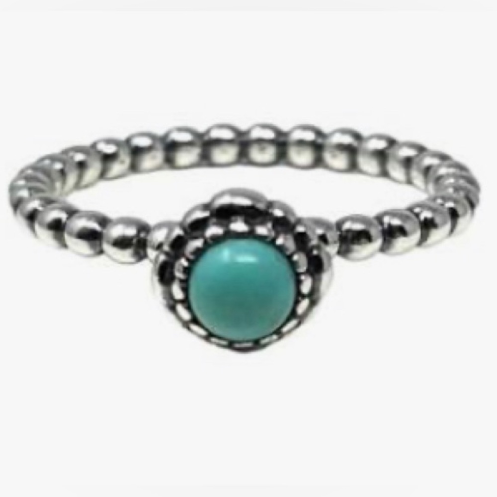 Genuine Pandora Turquoise December Birthstone Ring